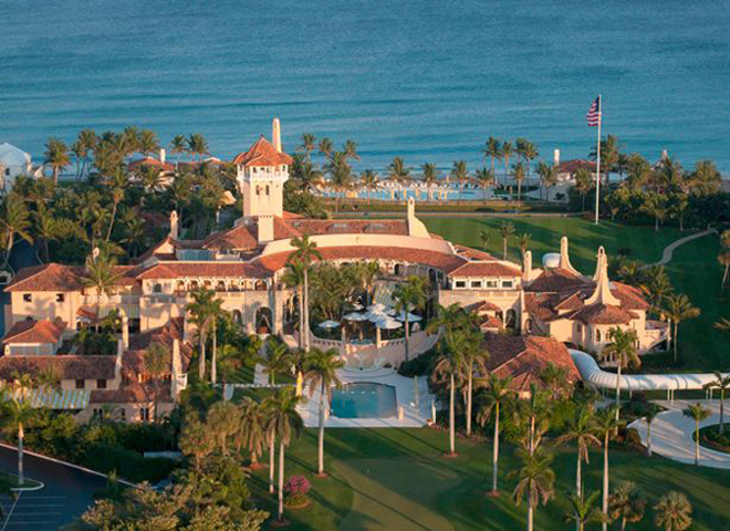 Nội thất biệt thự vườn dát vàng 58 phòng ngủ của Donald Trump